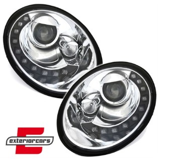 Prednja svjetla LED DayLight (chrome) / Volkswagen New Beetle (2006-2012), LPVWS1