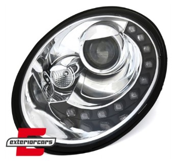 Prednja svjetla LED DayLight (chrome) / Volkswagen New Beetle (2006-2012), LPVWS1