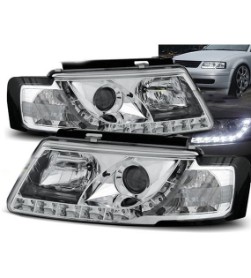Prednja svjetla LED DayLight (chrome) / Volkswagen Passat B5 3B (11.1996-08.2000), LPVW73