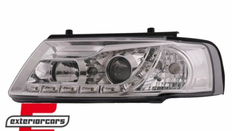 Prednja svjetla LED DayLight (chrome) / Volkswagen Passat B5 3B (11.1996-08.2000), LPVWE6