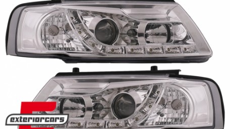 Prednja svjetla LED DayLight (chrome) / Volkswagen Passat B5 3B (11.1996-08.2000), LPVWE6