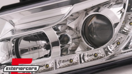 Prednja svjetla LED DayLight (chrome) / Volkswagen Passat B5 3B (11.1996-08.2000), LPVWE6