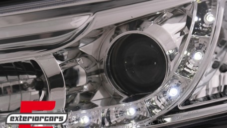 Prednja svjetla LED DayLight (chrome) / Volkswagen Passat B5 3B (11.1996-08.2000), LPVWE6