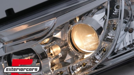 Prednja svjetla LED DayLight (chrome) / Volkswagen Passat B5 3B (11.1996-08.2000), LPVWE6