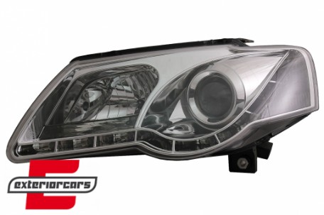Prednja svjetla LED DayLight (chrome) / Volkswagen Passat B6 3C (03.2005-2010), LPVWC1