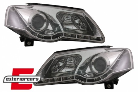 Prednja svjetla LED DayLight (chrome) / Volkswagen Passat B6 3C (03.2005-2010), LPVWC1
