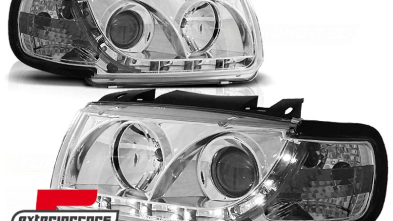 Prednja svjetla LED DayLight (chrome) / Volkswagen Polo 6N (10.1994-09.1999), LPVWA3