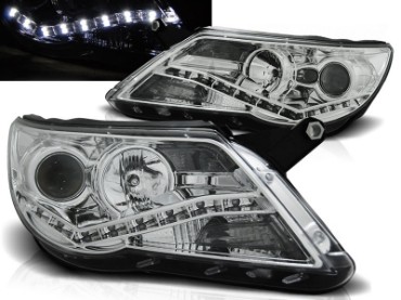 Prednja svjetla LED DayLight (chrome) / Volkswagen Tiguan I (10.2007-2011), LPVWF2