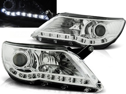 Prednja svjetla LED DayLight (chrome) / Volkswagen Tiguan I (10.2007-2011), LPVWI0