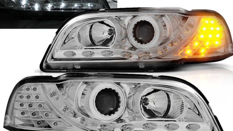 Prednja svjetla LED DayLight (chrome) / VOLVO S40/V40 (96-00), LPVO09
