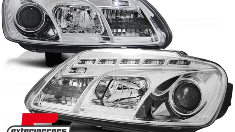 Prednja svjetla LED DayLight (chrome) / VW Caddy (2003-2010) Touran I (2003-2006), LPVWC3
