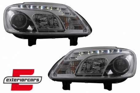 Prednja svjetla LED DayLight (chrome) / VW Caddy (2003-2010) Touran I (2003-2006), LPVWC3