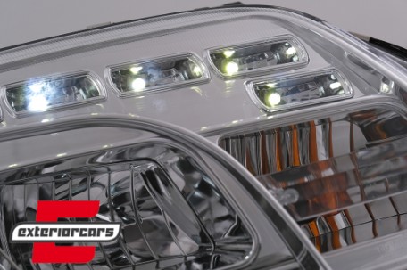 Prednja svjetla LED DayLight (chrome) / VW Caddy (2003-2010) Touran I (2003-2006), LPVWC3