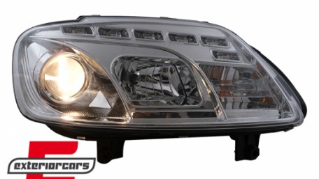 Prednja svjetla LED DayLight (chrome) / VW Caddy (2003-2010) Touran I (2003-2006), LPVWC3