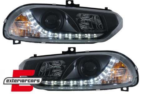 Prednja svjetla LED DayLight (crna) / Alfa Romeo 156 (1997-2003), LPAR02
