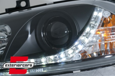 Prednja svjetla LED DayLight (crna) / Alfa Romeo 156 (1997-2003), LPAR02