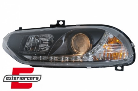 Prednja svjetla LED DayLight (crna) / Alfa Romeo 156 (1997-2003), LPAR02
