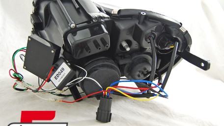 Prednja svjetla LED DayLight (crna) / Alfa Romeo Mito (2008-2019), LPAR06