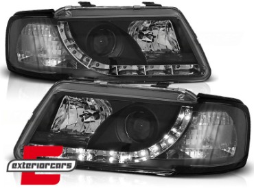 Prednja svjetla LED DayLight (crna) / Audi A3 (1996-2000), LPAU28