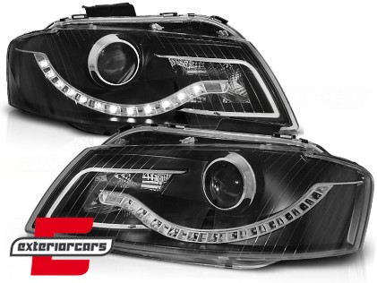 Prednja svjetla LED DayLight (crna) / Audi A3 8P 8PA (2003-2008), LPAU54