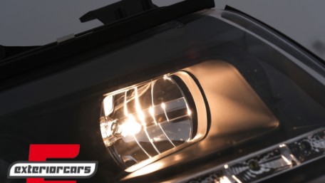 Prednja svjetla LED DayLight (crna) / Audi A4 Cabrio B6 (2002-2006), LPAUF4