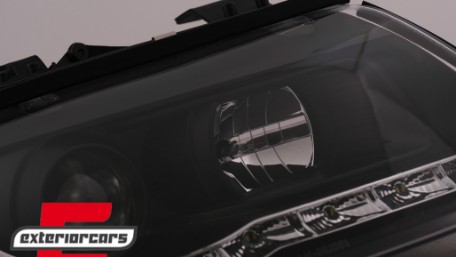 Prednja svjetla LED DayLight (crna) / Audi A4 Cabrio B6 (2002-2006), LPAUF4