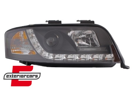 Prednja svjetla LED DayLight (crna) / Audi A6 4B C5 (06.2001-05.2004), LPAU46