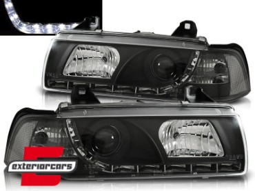 Prednja svjetla LED DayLight (crna) / BMW serije 3 E36 (12.1990-08.1999), LPBM52