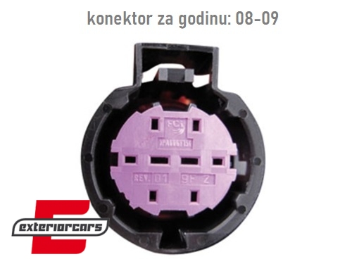Prednja svjetla LED DAYLIGHT (crna) / Fiat Grande Punto (2008-2009), LPFI26