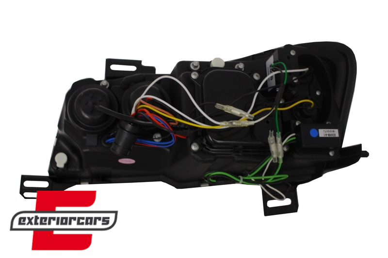 Prednja svjetla LED DayLight (crna) / Fiat Stilo 3p (2001-2008), LPFI12