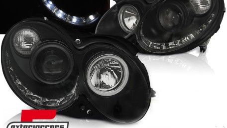 Prednja svjetla LED DayLight (crna) / MERCEDES CLK W209 (2003-2010), LPMEA6