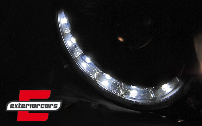Prednja svjetla LED DayLight (crna) / MERCEDES CLK W209 (2003-2010), LPMEA6