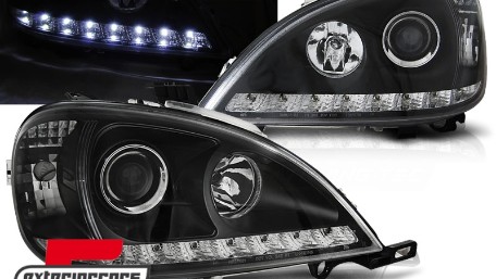 Prednja svjetla LED DayLight (crna) / Mercedes ML-klasa W163 (03.1998-08.2001), LPMEA0
