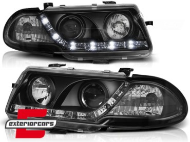 Prednja svjetla LED DayLight (crna) / Opel Astra F (09.1994-1997), LPOP62