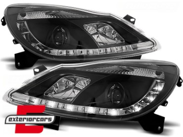 Prednja svjetla LED DayLight (crna) / Opel Corsa D (2006-2011), LPOP50