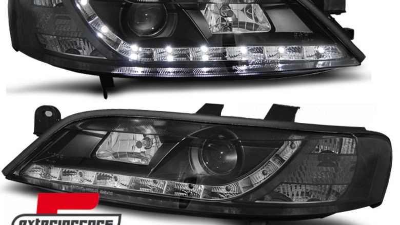 Prednja svjetla LED DayLight (crna) / Opel Vectra B (11.1995-1998), LPOP54