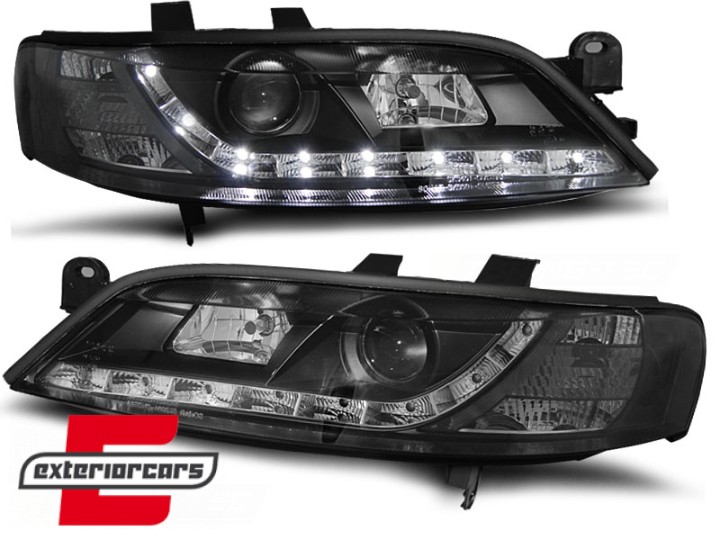 Prednja svjetla LED DayLight (crna) / Opel Vectra B (11.1995-1998), LPOP54