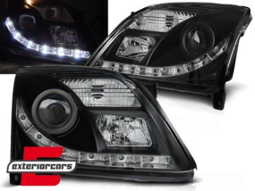 Prednja svjetla LED DayLight (crna) / Opel Vectra C Signum (2002-2005), LPOP76