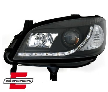Prednja svjetla LED DayLight (crna) / Opel Zafira A (1999-2005), LPOP42