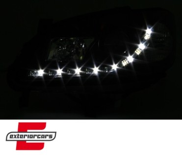 Prednja svjetla LED DayLight (crna) / Opel Zafira A (1999-2005), LPOP42