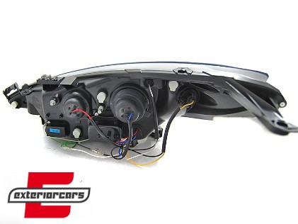 Prednja svjetla LED DayLight (crna) / Peugeot 207 (2006-2015), LPPE33