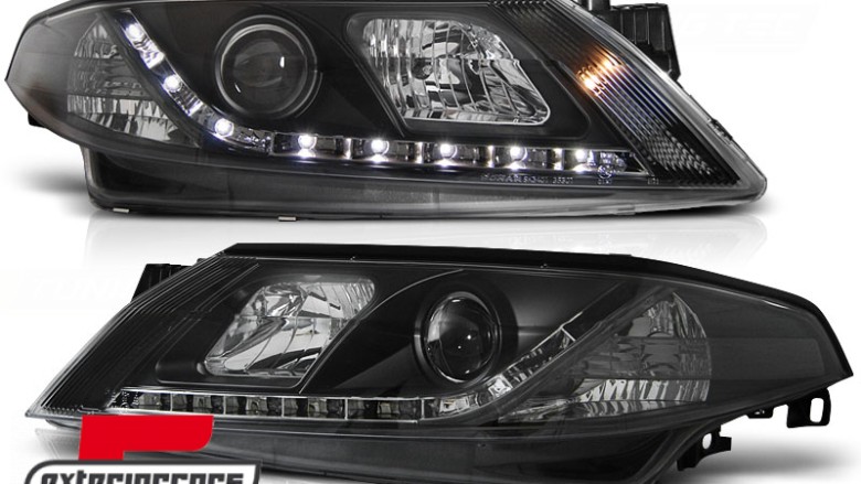 Prednja svjetla LED DayLight (crna) / Renault Laguna 2 (2001-2005), LPRE18