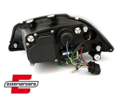Prednja svjetla LED DayLight (crna) / Seat Ibiza 6L (2002-2008), LPSE08