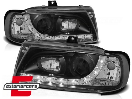 Prednja svjetla LED DayLight (crna) / SEAT IBIZA/CORDOBA (93-99), LPSE14