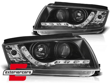 Prednja svjetla LED DayLight (crna) / Škoda Fabia (1999-2008), LPSK28