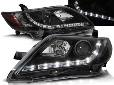 Prednja svjetla LED DayLight (crna) / Toyota Camry 6 XV40 (2006-2009), LPTO16