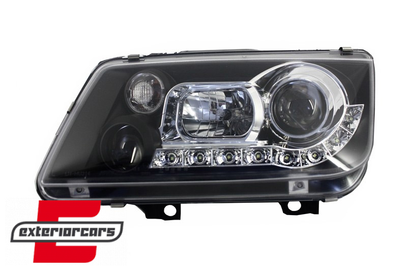 Prednja svjetla LED DayLight (crna) / Volkswagen Bora (09.1998-07.2005), LPVWE9