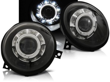 Prednja svjetla LED DayLight (crna) / Volkswagen Lupo (09.1998-2005), LPVWL0
