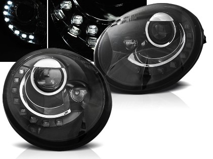 Prednja svjetla LED DayLight (crna) / Volkswagen New Beetle (10.1998-05.2005), LPVWL7