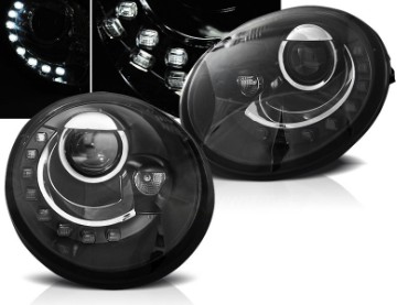 Prednja svjetla LED DayLight (crna) / Volkswagen New Beetle (10.1998-05.2005), LPVWL7